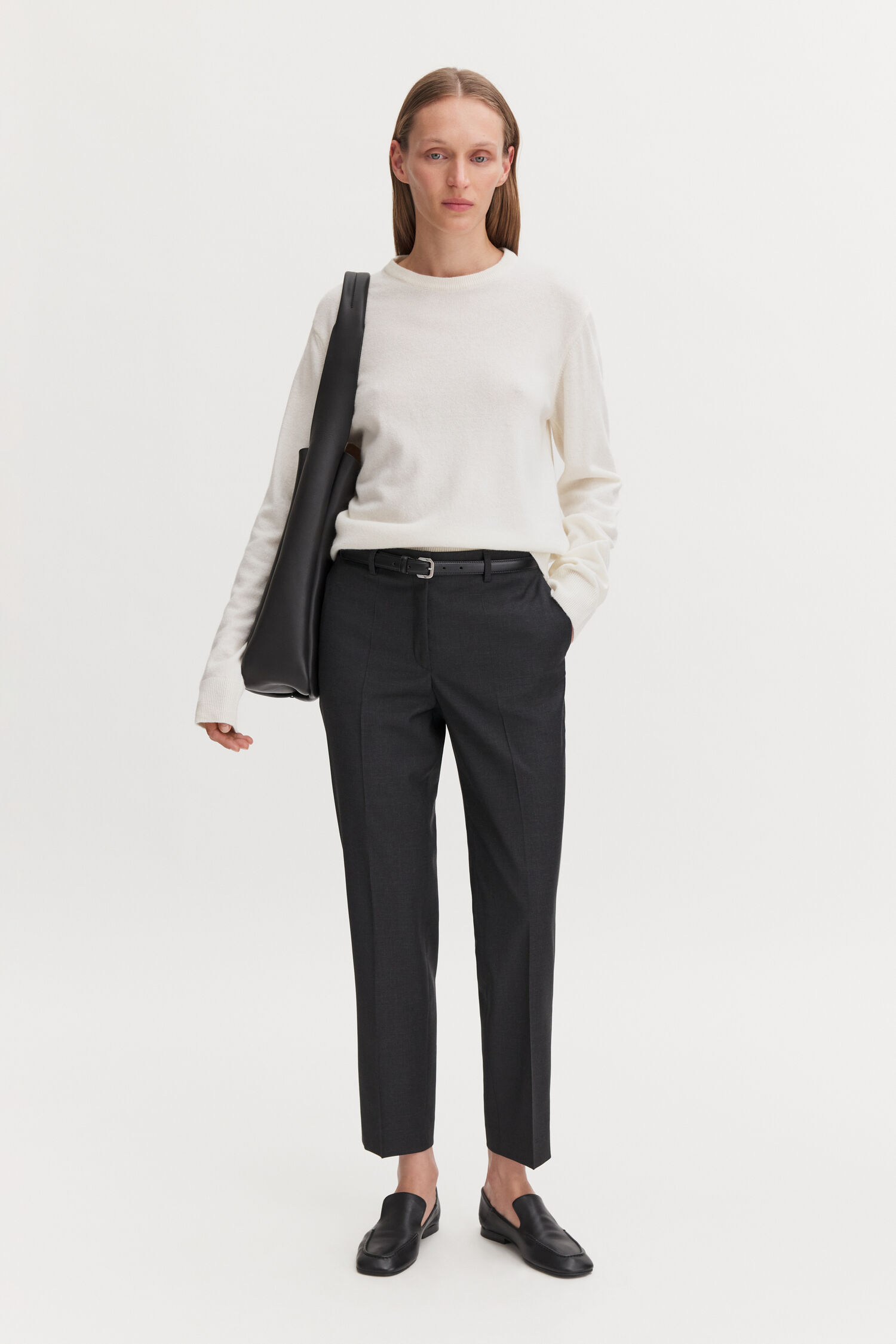 Emma Cropped Cool Wool Trousers
